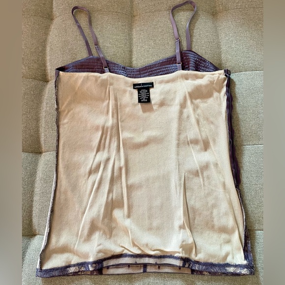 Satin and Lace Lavender Camisole Top - Picture 10 of 11